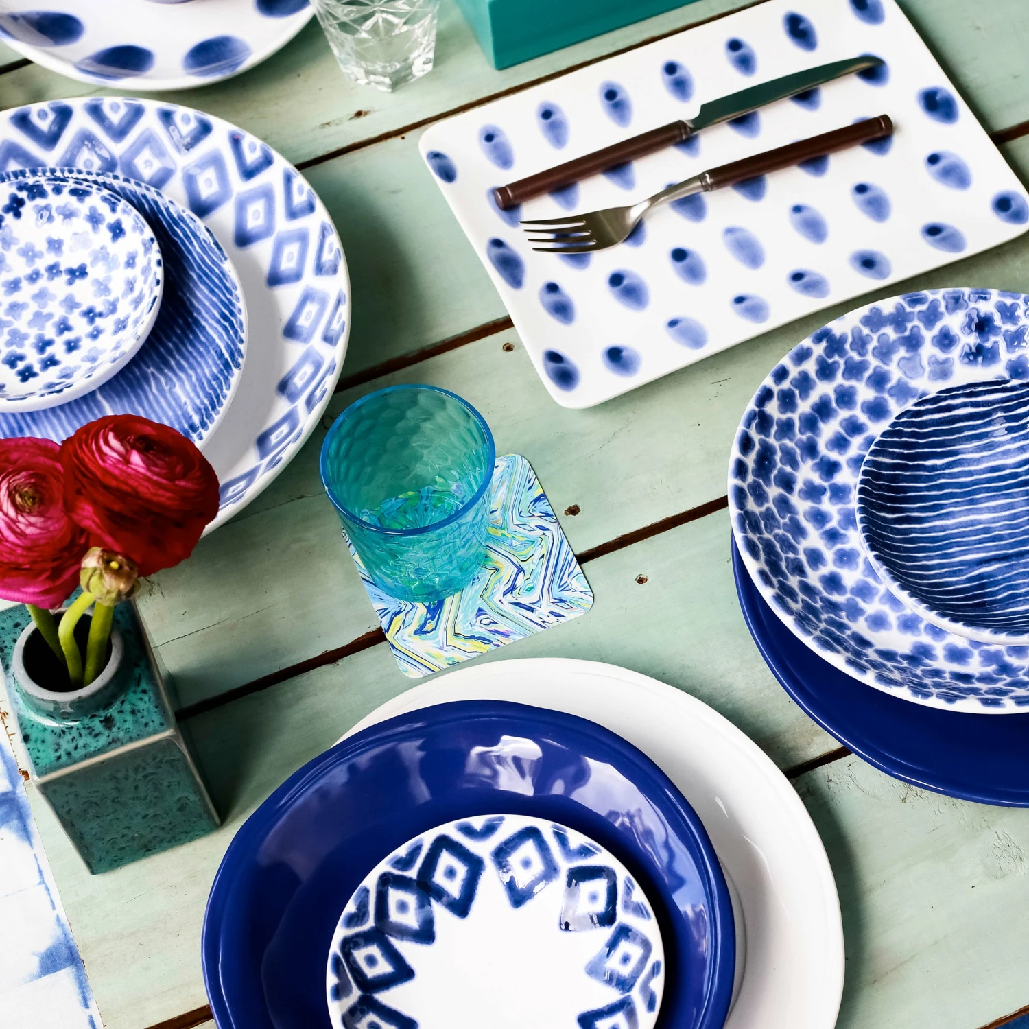 Brand new ๐ Viva by VIETRI Santorini Flower Pasta Bowl ๐คฉ 4 Brand new ๐ Viva by VIETRI Santorini Flower Pasta Bowl ๐คฉ - Image 4