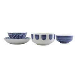 New 🌟 Viva by VIETRI Santorini 4-Piece Serving Bowls Set ✔️