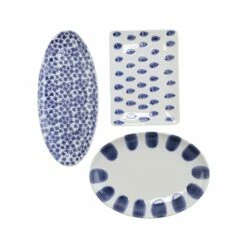 New 🎁 Viva by VIETRI Santorini 3-Piece Serveware Set 👏