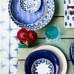 Coupon 💯 Viva by VIETRI Santorini Diamond Medium Serving Bowl 🤩 -Tabletop Elegant shop VSAN 003031 LSALT 8