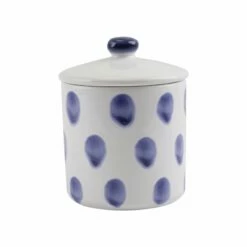 New 🌟 Viva by VIETRI Santorini Dot Small Canister 🛒