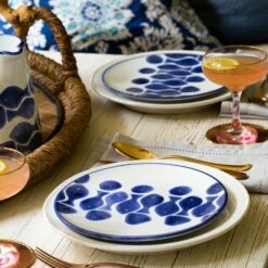 Hot Sale 🎉 Viva by VIETRI Santorini Fish Salad Plate ⌛ -Tabletop Elegant shop VSAN F003001 LSALT 2