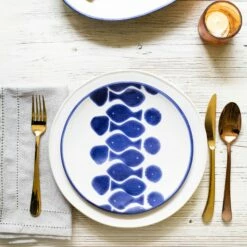 Hot Sale 🎉 Viva by VIETRI Santorini Fish Salad Plate ⌛ -Tabletop Elegant shop VSAN F003001 LSALT 3