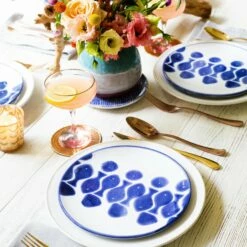 Hot Sale 🎉 Viva by VIETRI Santorini Fish Salad Plate ⌛ -Tabletop Elegant shop VSAN F003001 LSALT 8