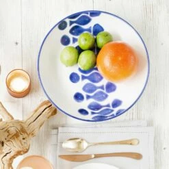 Wholesale ✔️ Viva by VIETRI Santorini Fish Medium Serving Bowl ✔️ -Tabletop Elegant shop VSAN F003031 2100 web3