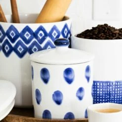 Top 10 🎉 Viva by VIETRI Santorini Canister Set ✔️ -Tabletop Elegant shop VietriFall2019 FoodSeen 546