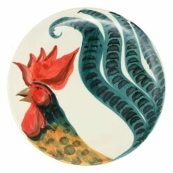 Outlet 🧨 VIETRI Wildlife Rooster Round Platter 👏