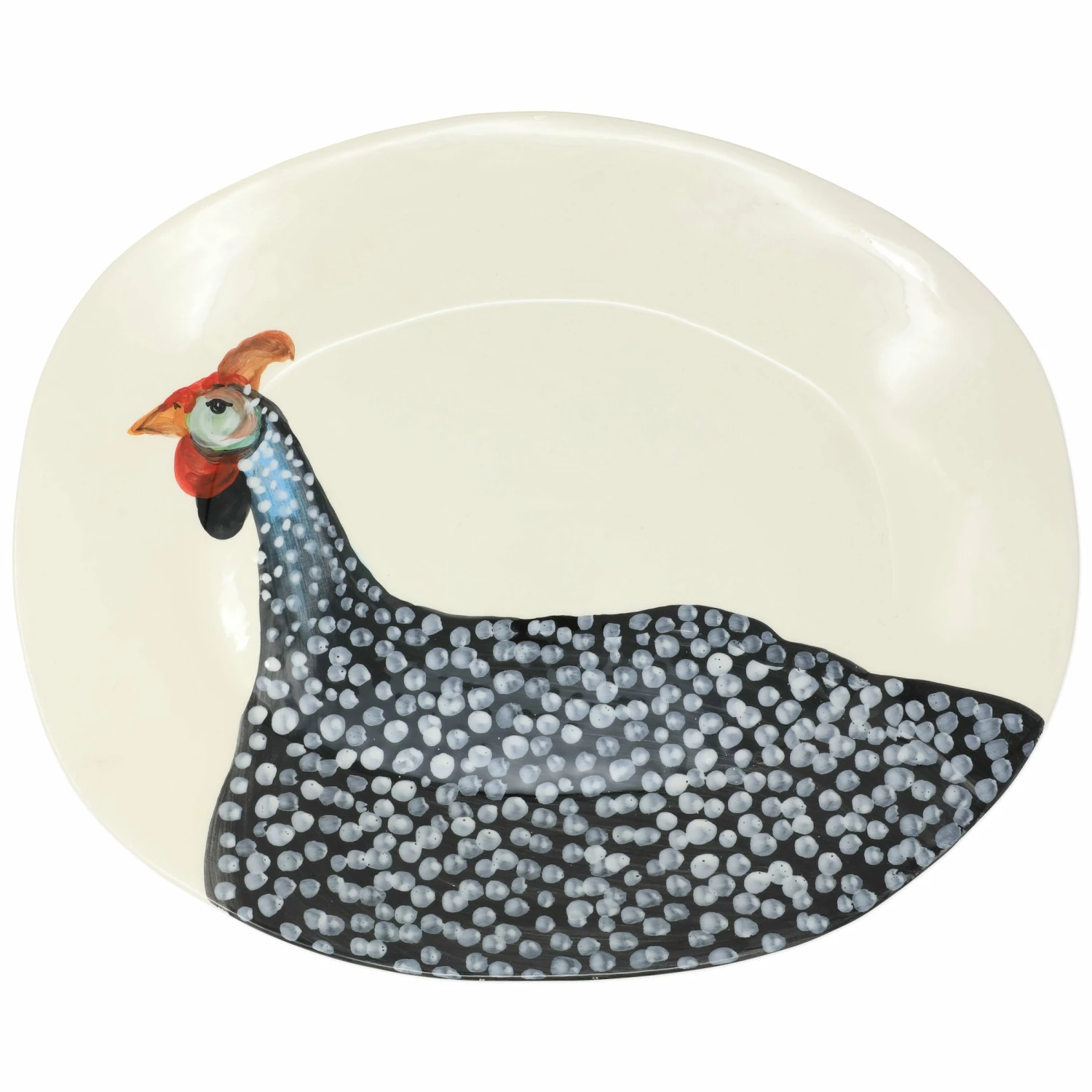 Brand new 🔥 VIETRI Wildlife Guinea Hen Large Oval Platter 🥰 1 Brand new 🔥 VIETRI Wildlife Guinea Hen Large Oval Platter 🥰