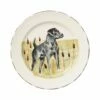 Promo 🥰 VIETRI Wildlife Black Hunting 🦮 Dog Dinner Plate 🥰
