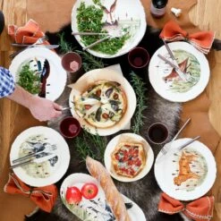 Promo 🥰 VIETRI Wildlife Black Hunting 🦮 Dog Dinner Plate 🥰 -Tabletop Elegant shop WDL 7800BL LSALT 3