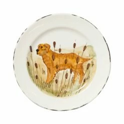 Wholesale 🥰 VIETRI Wildlife Hunting 🦮 Dog Dinner Plate 🧨