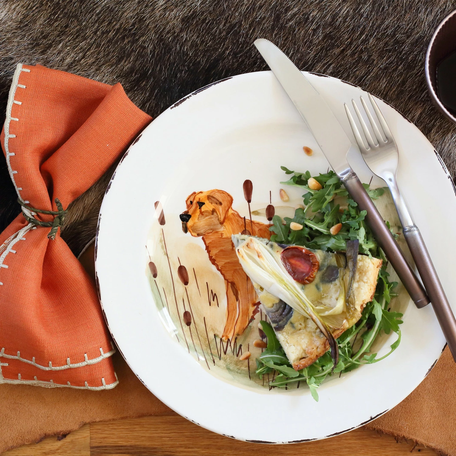 Wholesale 🥰 VIETRI Wildlife Hunting 🦮 Dog Dinner Plate 🧨 2 Wholesale 🥰 VIETRI Wildlife Hunting 🦮 Dog Dinner Plate 🧨 - Image 2