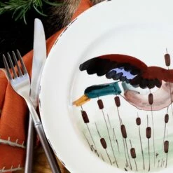 Discount 👍 VIETRI Wildlife Mallard Dinner Plate 🔥 -Tabletop Elegant shop WDL 7800M LSALT 5