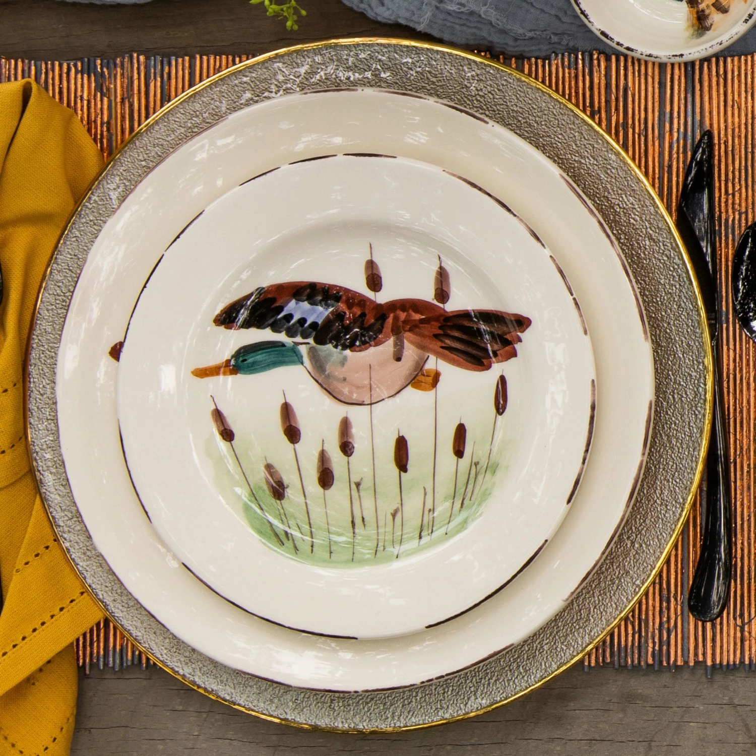 Deals โจ VIETRI Wildlife Mallard Salad Plate ๐ 2 Deals โจ VIETRI Wildlife Mallard Salad Plate ๐ - Image 2
