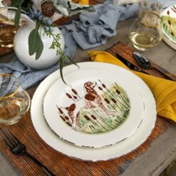 Best Sale 👍 VIETRI Wildlife Spaniel Salad Plate ✨ -Tabletop Elegant shop WDL 7801S 4