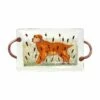 Budget ⌛ VIETRI Wildlife Hunting 🐕 Dog Handled Rectangular Platter 🎉